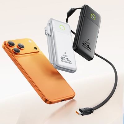Movespeed MSP19 Dijital LED Göstergeli Type-C Kablolu Powerbank 22.5W 10.000mAh - 17