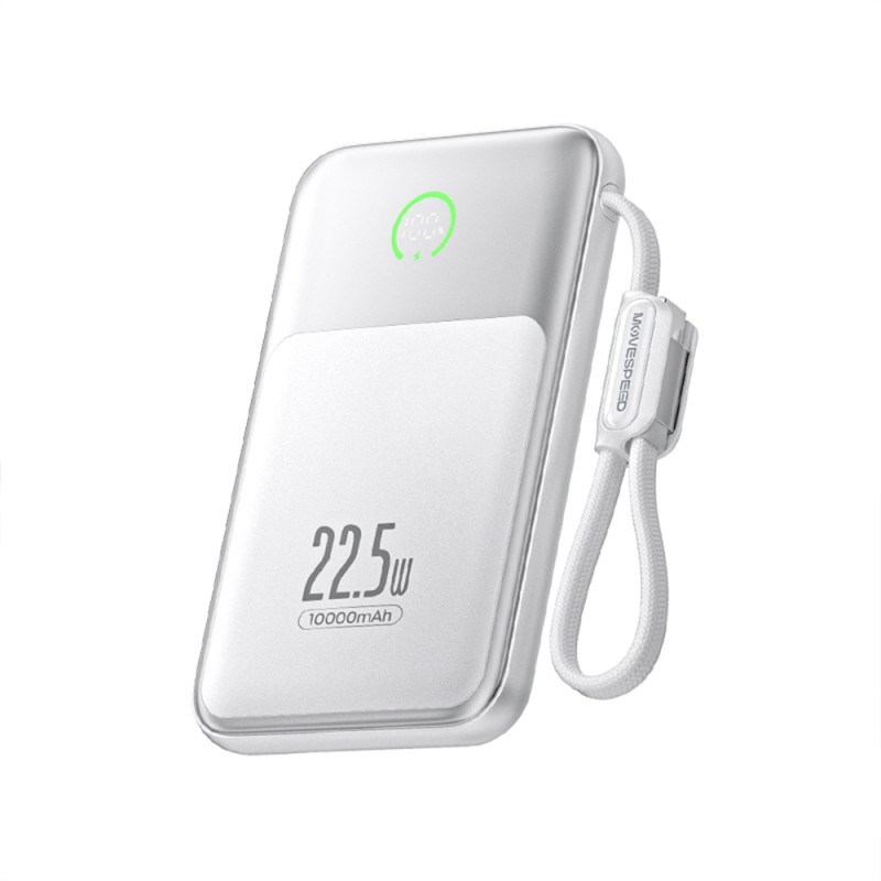 Movespeed MSP19 Pro Digital LED Display Type-C Cable Powerbank 22.5W 10,000mAh - 2