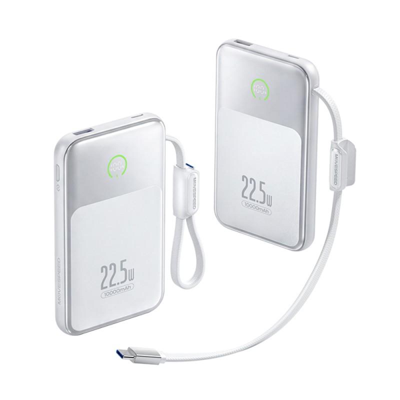 Movespeed MSP19 Pro Digital LED Display Type-C Cable Powerbank 22.5W 10,000mAh - 4