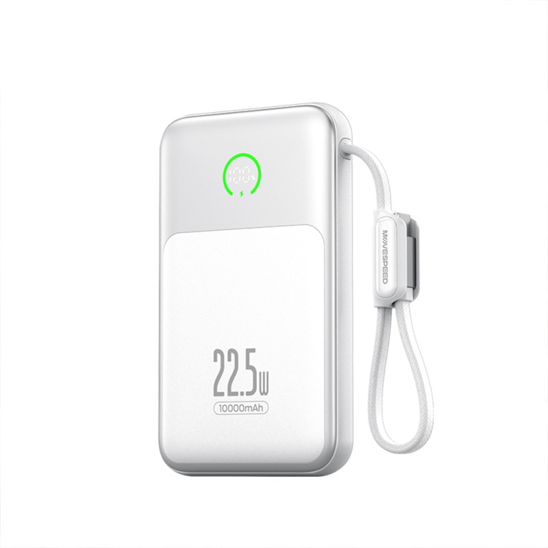 Movespeed MSP19 Pro Dijital LED Göstergeli Type-C Kablolu Powerbank 22.5W 10.000mAh - 6
