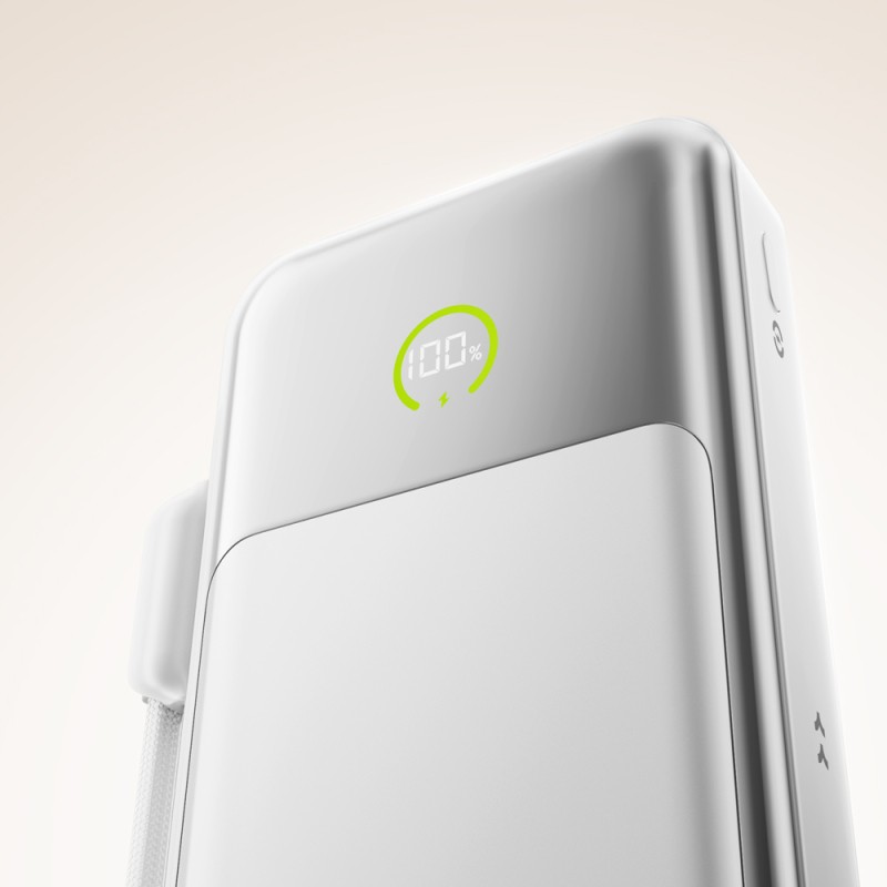 Movespeed MSP19 Pro Dijital LED Göstergeli Type-C Kablolu Powerbank 22.5W 10.000mAh - 7