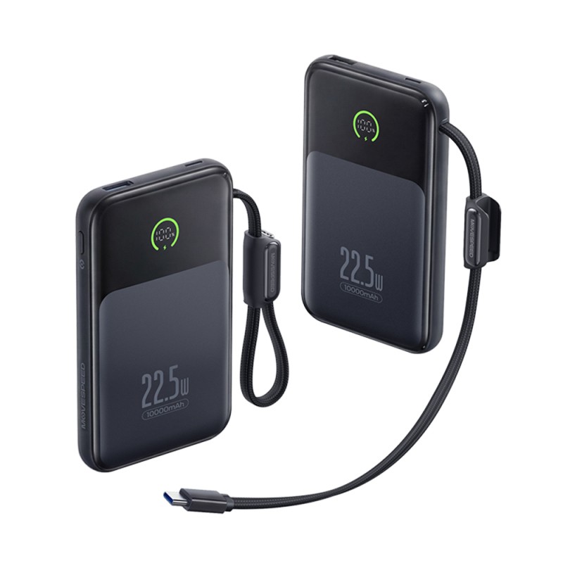 Movespeed MSP19 Pro Dijital LED Göstergeli Type-C Kablolu Powerbank 22.5W 10.000mAh - 9