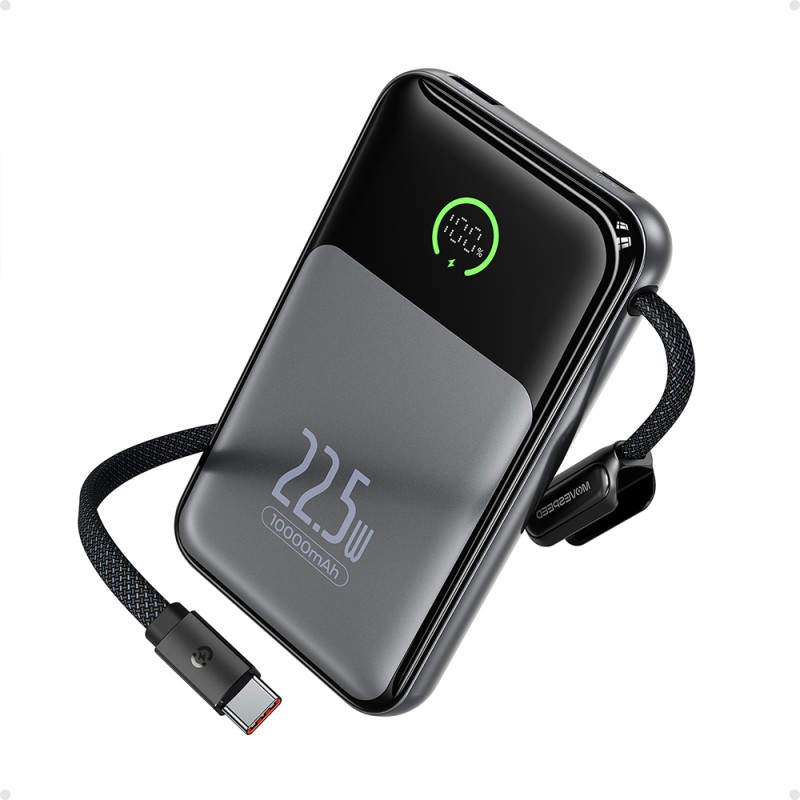 Movespeed MSP19 Pro Dijital LED Göstergeli Type-C Kablolu Powerbank 22.5W 10.000mAh - 12