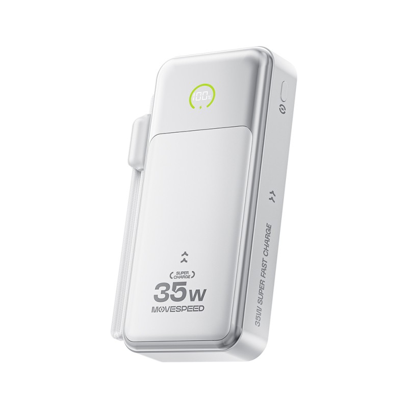 Movespeed MSP20 Dijital LED Göstergeli Type-C Kablolu Powerbank 35W 20.000mAh - 3