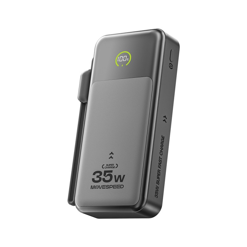 Movespeed MSP20 Dijital LED Göstergeli Type-C Kablolu Powerbank 35W 20.000mAh - 8