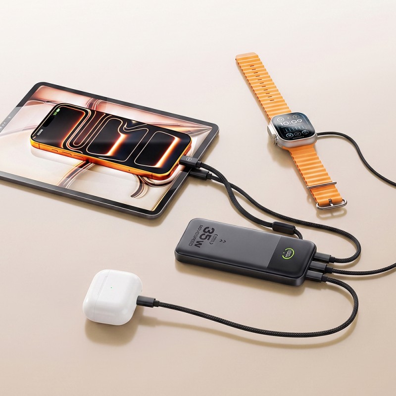 Movespeed MSP20 Dijital LED Göstergeli Type-C Kablolu Powerbank 35W 20.000mAh - 10