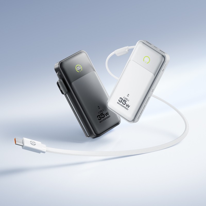 Movespeed MSP20 Dijital LED Göstergeli Type-C Kablolu Powerbank 35W 20.000mAh - 13
