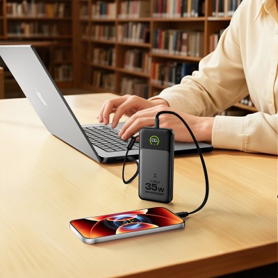 Movespeed MSP20 Dijital LED Göstergeli Type-C Kablolu Powerbank 35W 20.000mAh - 15