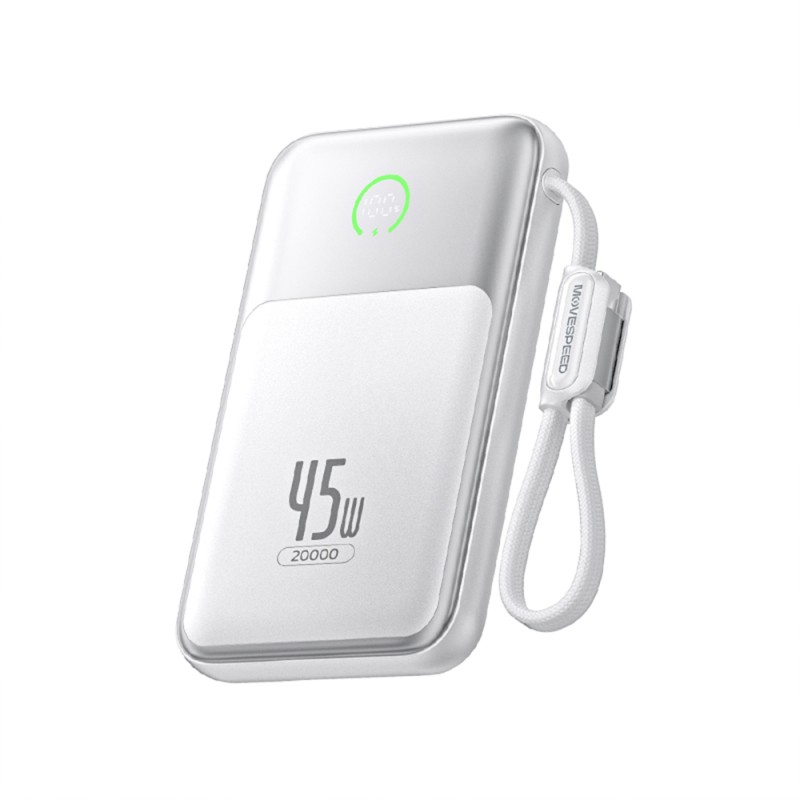 Movespeed MSP20 Pro 20,000mAh 45W Power Bank with Digital LED Display and Built-in Type-C Cable - 1