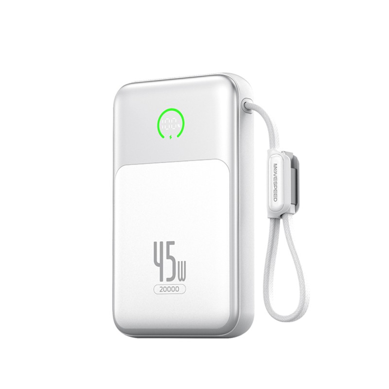 Movespeed MSP20 Pro Dijital LED Göstergeli Type-C Kablolu Powerbank 45W 20.000mAh - 4