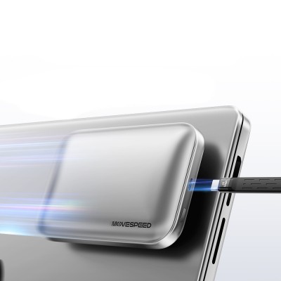 Movespeed MSPD10 PSSD Powerbank Özellikli Manyetik 5000mAh 2in1 SSD 4K ProRes Destekli 1TB USB3.2 Taşınabilir Harici Disk - 8
