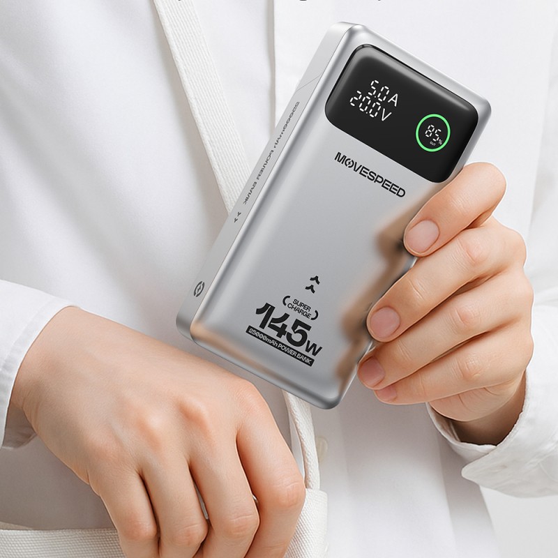 Movespeed YSPBM25 Pro 25,000mAh PD 145W Power Bank with Fast Charging and Digital LED Display - 10