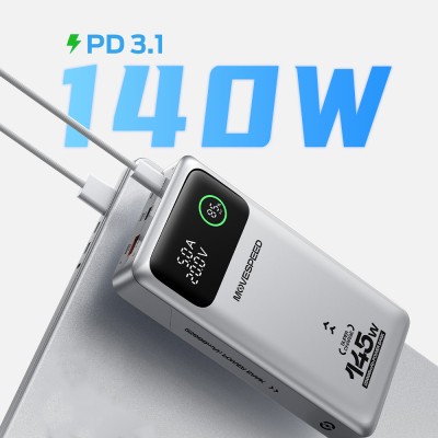 Movespeed YSPBM25 Pro Hızlı Şarj Özellikli Dijital LED Göstergeli Powerbank PD 145W 25.000mAh - 7
