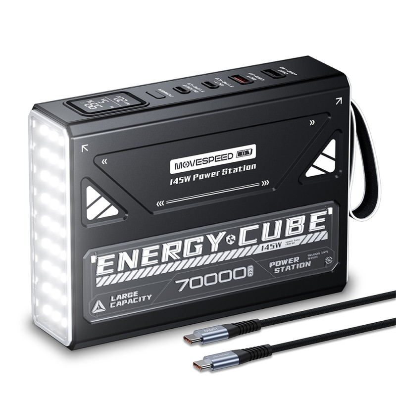 Movespeed YSPBZ70 Pro Max Hızlı Şarj Özellikli Dijital LED Göstergeli Powerbank 145W 70.000mAh - 3