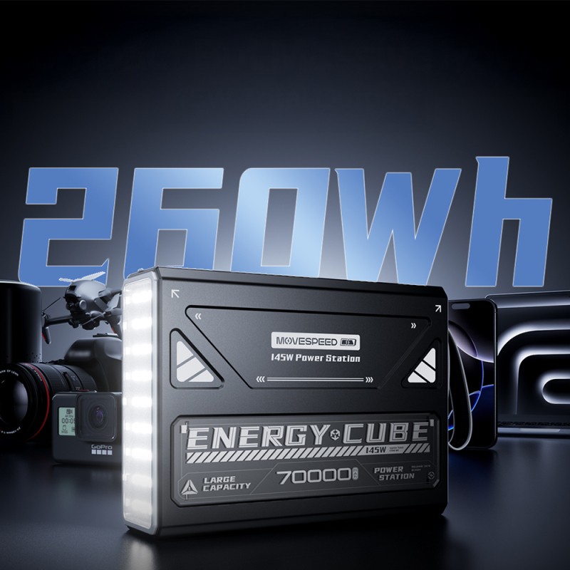Movespeed YSPBZ70 Pro Max Hızlı Şarj Özellikli Dijital LED Göstergeli Powerbank 145W 70.000mAh - 8