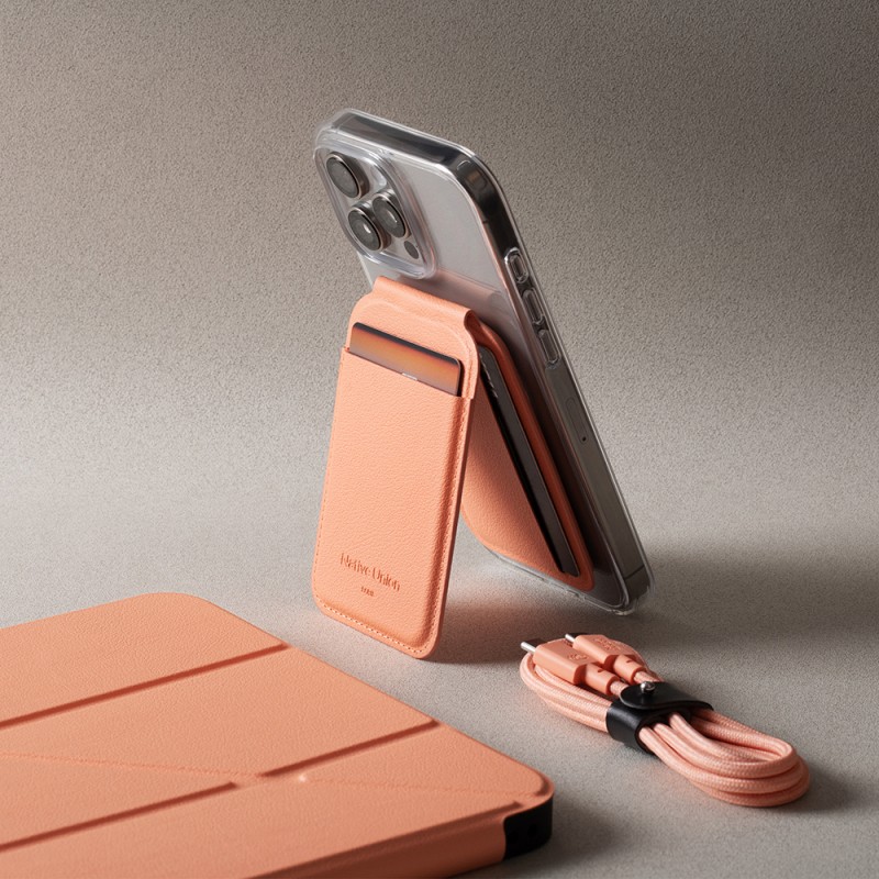 Native Union Active Series M-Safe Compatible Standed Leather-Look 4-Slot Card Holder - 13