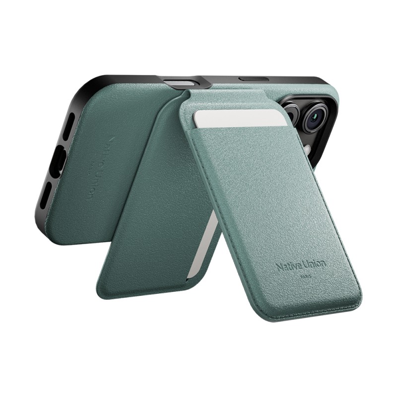 Native Union Active Series M-Safe Compatible Standed Leather-Look 4-Slot Card Holder - 18