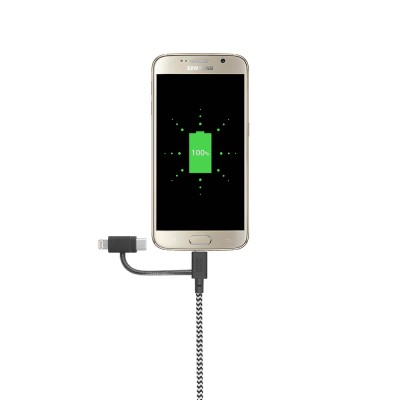 Native Union Belt Series 3-in-1 USB-A to Type-C - Lightning - Micro Charging Cable 2M - 3