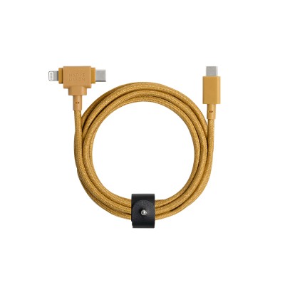 Native Union Belt Series Duo Type-C to Type-C - Lightning Charging Cable 60W 1.5M - 4