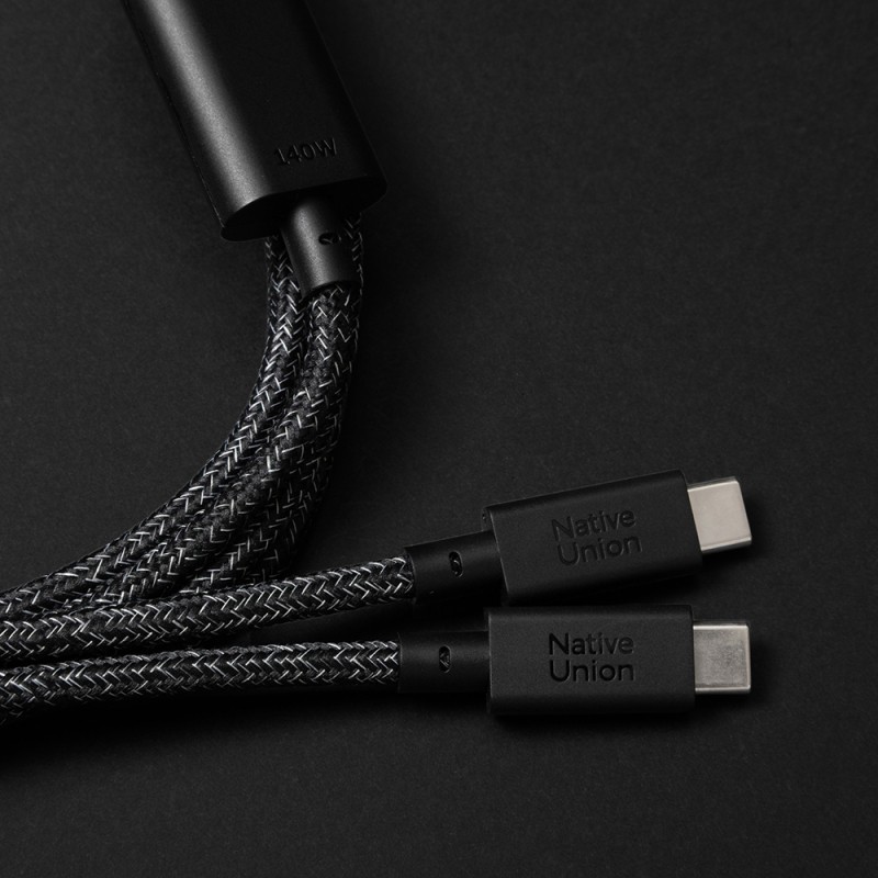 Native Union Belt Series PD 2-in-1 Type-C to Type-C Fast Charging and Data Cable 140W 2M - 5