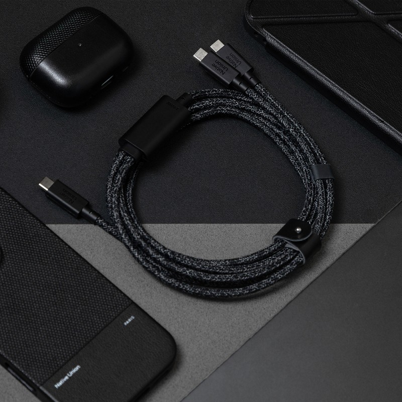 Native Union Belt Series PD 2-in-1 Type-C to Type-C Fast Charging and Data Cable 140W 2M - 6