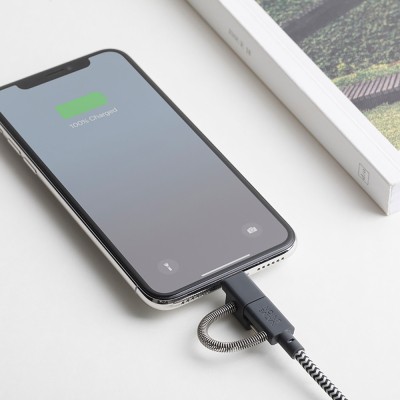 Native Union Belt Serisi 3in1 USB-A to Type-C - Lightning - Micro Şarj Kablosu 2M - 9