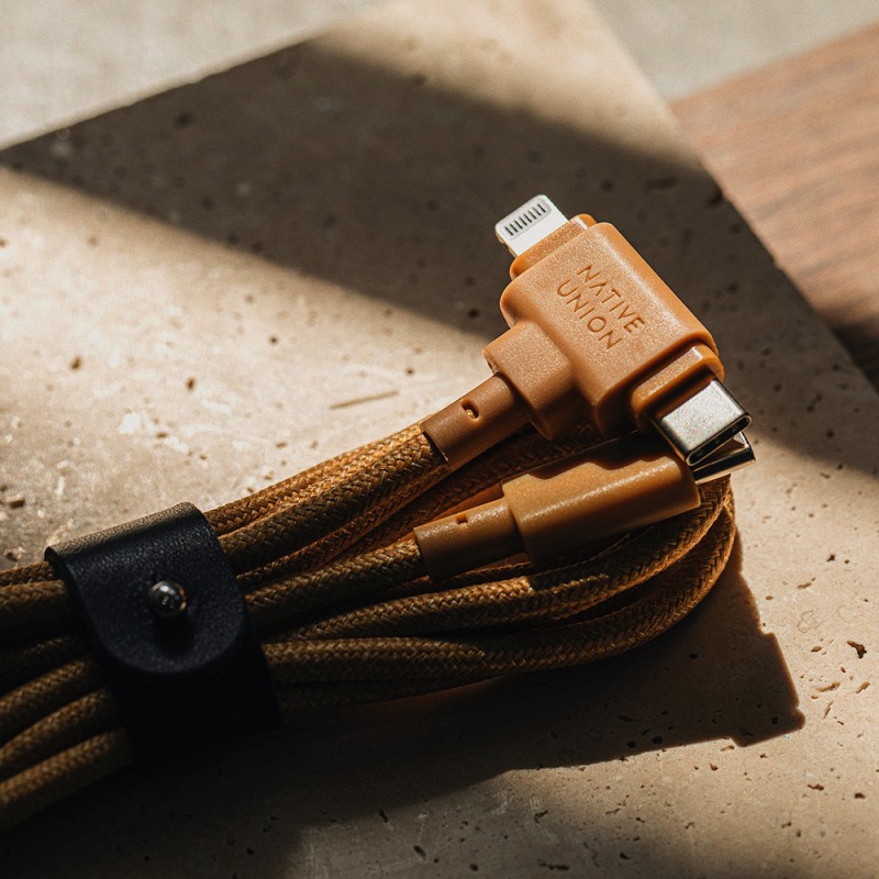 Native Union Belt Serisi Duo Type-C to Type-C - Lightning Şarj Kablosu 60W 1.5M - 8