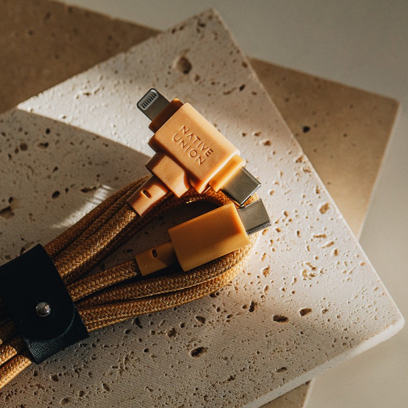 Native Union Belt Serisi Duo Type-C to Type-C - Lightning Şarj Kablosu 60W 1.5M - 10