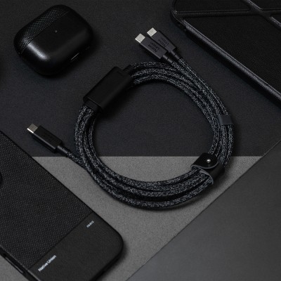 Native Union Belt Serisi PD 2in1 Type-C To Type-C Hızlı Şarj Özellikli Şarj ve Data Kablosu 140W 2M - 6