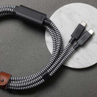 Native Union Belt Serisi PD 2in1 Type-C To Type-C Hızlı Şarj Özellikli Şarj ve Data Kablosu 140W 2M - 8