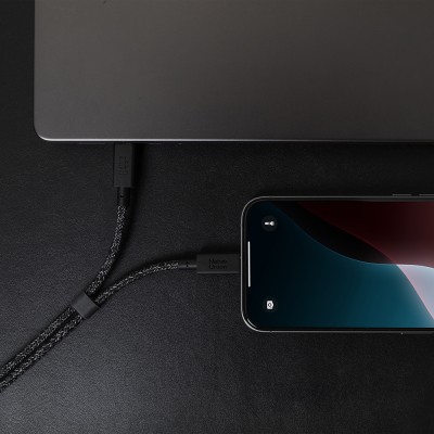 Native Union Belt Serisi PD 2in1 Type-C To Type-C Hızlı Şarj Özellikli Şarj ve Data Kablosu 140W 2M - 12