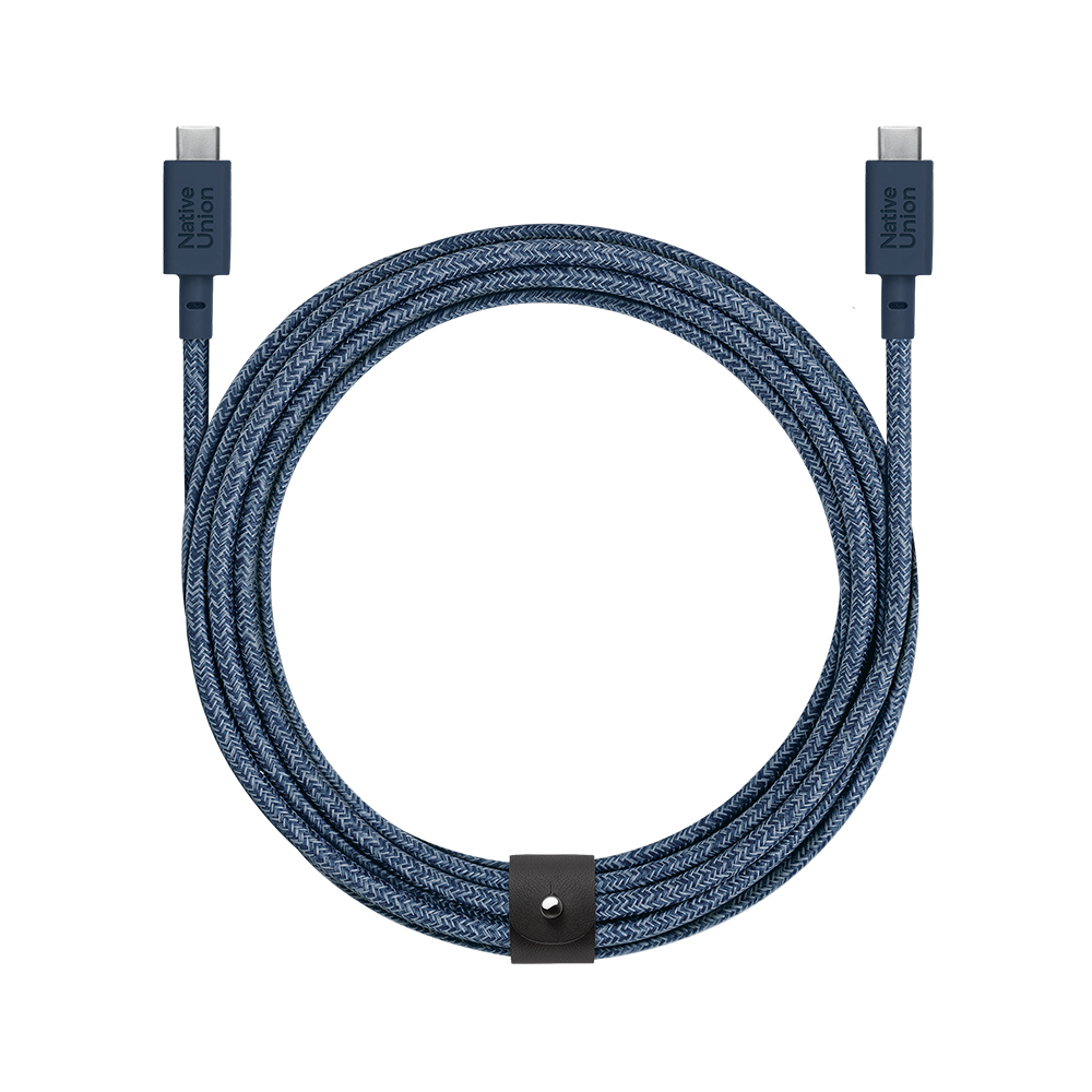 Native Union Belt Serisi Type-C to Type-C Şarj Kablosu 3M - Lacivert