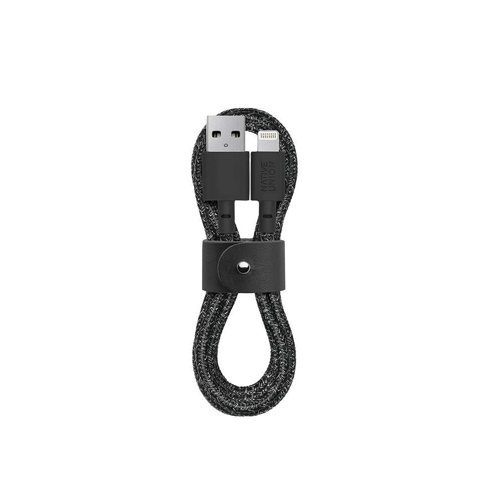 Native Union Belt Serisi USB-A + Lightning Şarj Kablosu 1.2M - Siyah