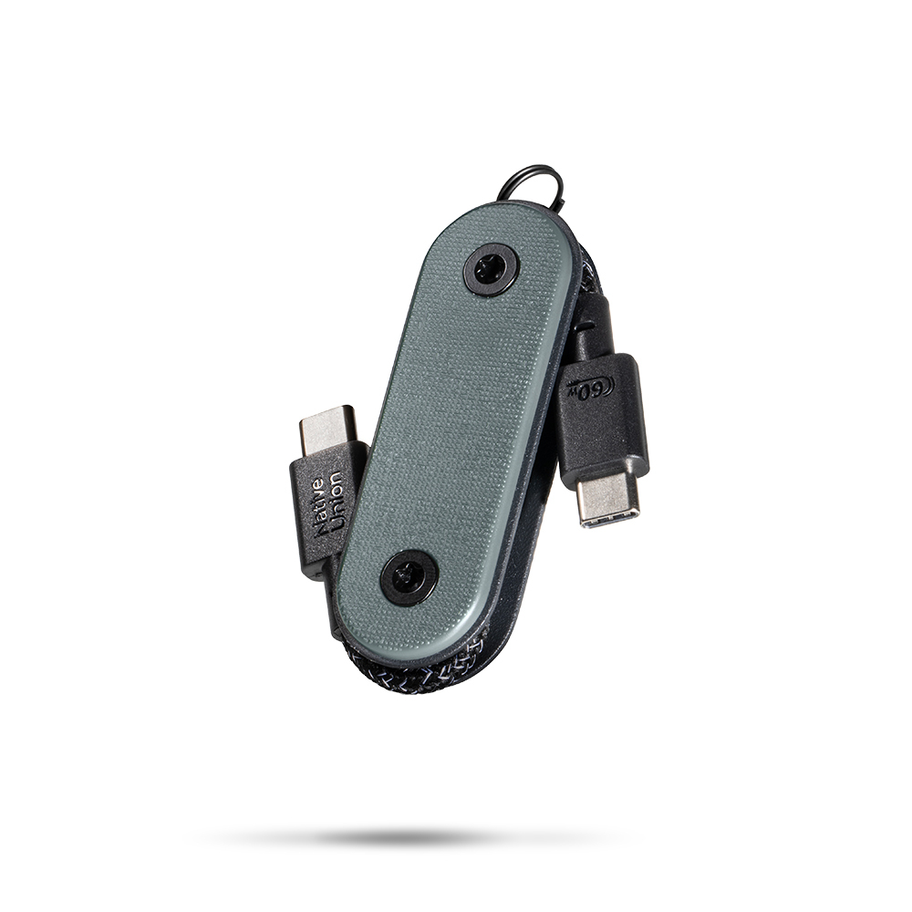 Native Union Pocket Cable Type-C to Type-C Hızlı Şarj Özellikli Anahtarlık Data ve Şarj Kablosu 60W - Yeşil