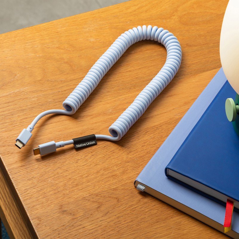 Native Union POP Series Type-C to Type-C Spiral Charging Cable 60W 2.4M - 15