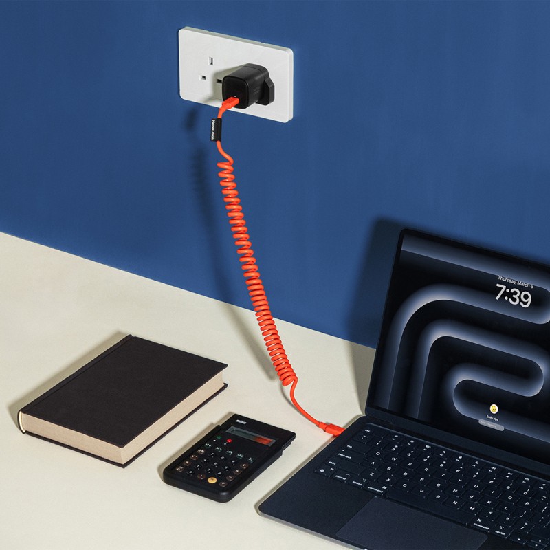 Native Union POP Series Type-C to Type-C Spiral Charging Cable 60W 2.4M - 19