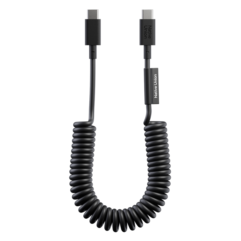 Native Union POP Serisi Type-C to Type-C Spiralli Şarj Kablosu 60W 1.2M
