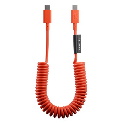 Native Union POP Serisi Type-C to Type-C Spiralli Şarj Kablosu 60W 1.2M - 2
