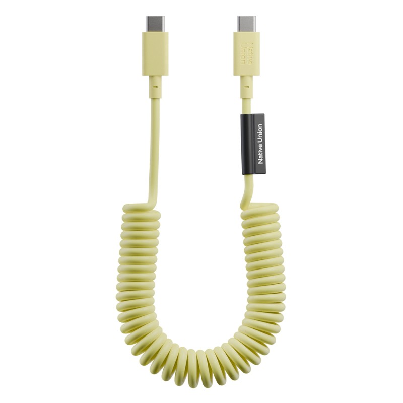 Native Union POP Serisi Type-C to Type-C Spiralli Şarj Kablosu 60W 1.2M - 4