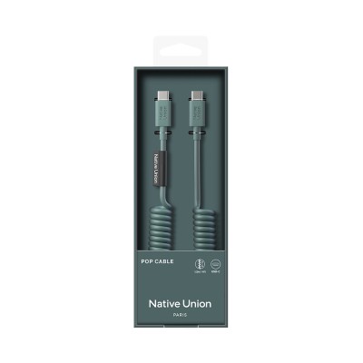 Native Union POP Serisi Type-C to Type-C Spiralli Şarj Kablosu 60W 1.2M - 21