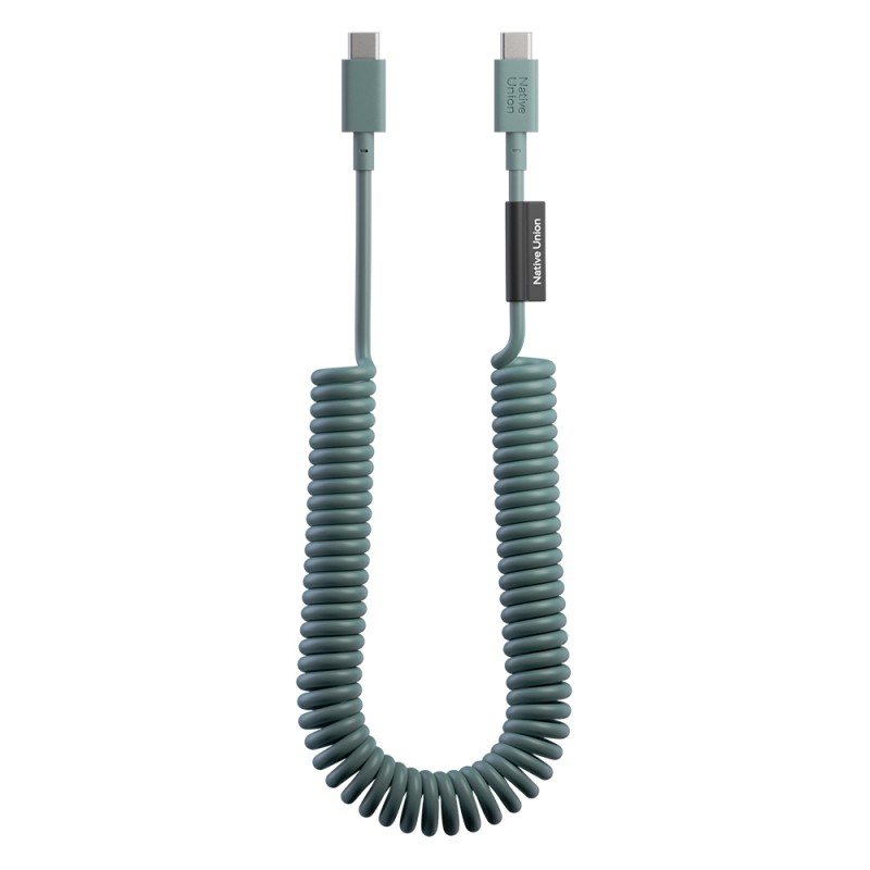 Native Union POP Serisi Type-C to Type-C Spiralli Şarj Kablosu 60W 2.4M - 4
