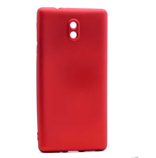 Nokia 3 Kılıf Zore Premier Silikon Kapak - Kırmızı