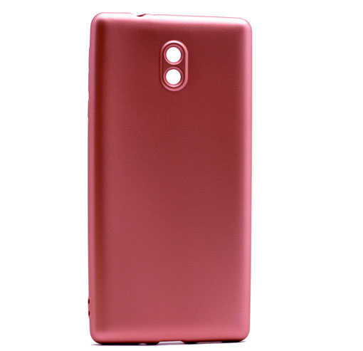 Nokia 3 Kılıf Zore Premier Silikon Kapak - Rose Gold