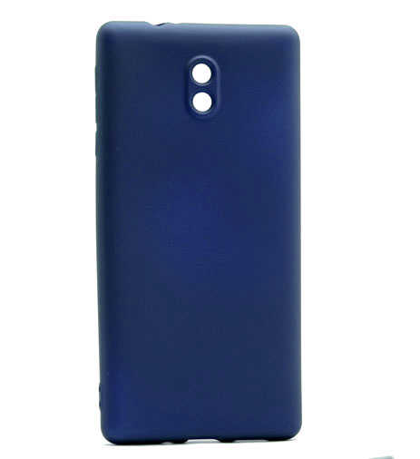 Nokia 3 Kılıf Zore Premier Silikon Kapak - Lacivert