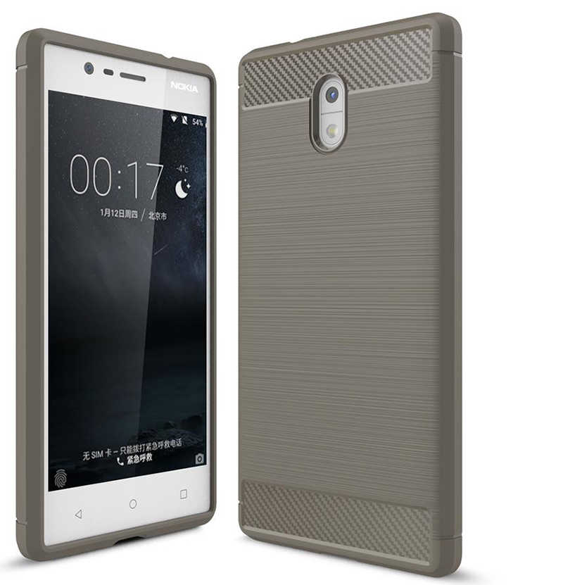 Nokia 3 Kılıf Zore Room Silikon Kapak - Gri