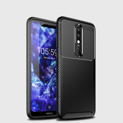 Nokia 5.1 Plus Case Zore Negro Silicon Cover - Zore