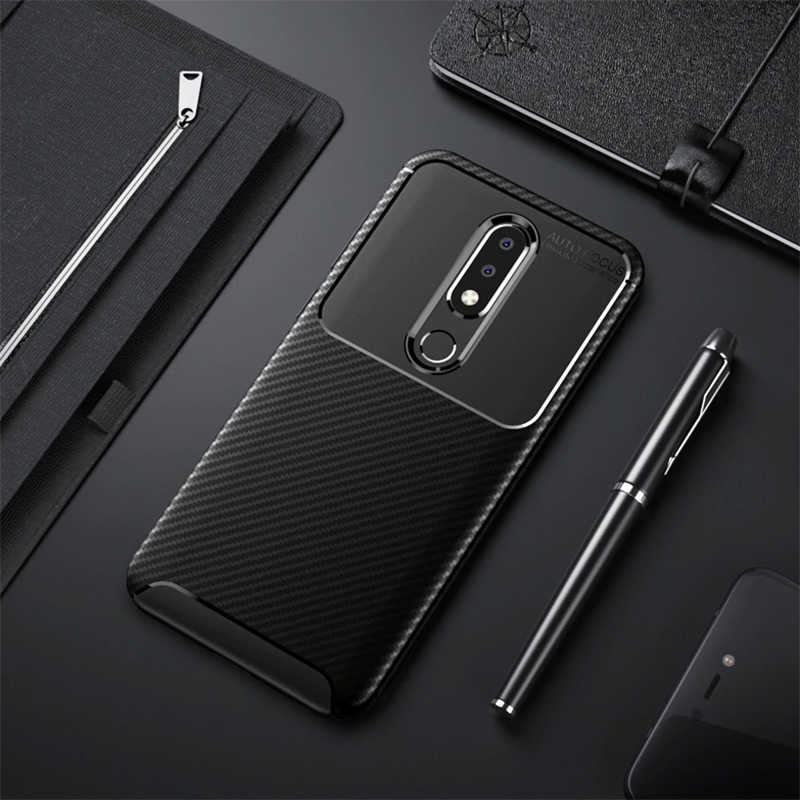 Nokia 5.1 Plus Kılıf Zore Negro Silikon Kapak - Siyah