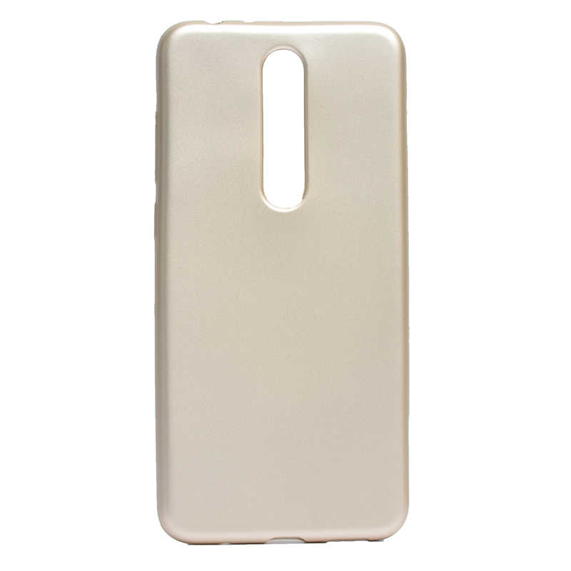 Nokia 5.1 Plus Kılıf Zore Premier Silikon Kapak - Gold