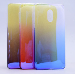 Nokia 6 Kılıf Zore Renkli Transparan Kapak - Thumbnail