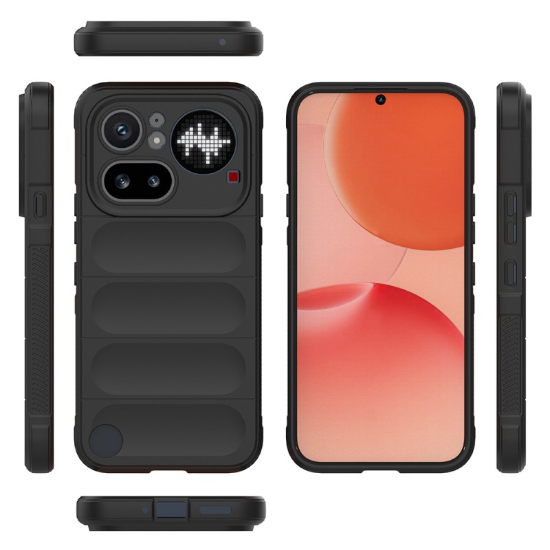 Nothing Phone 4A Pro Case Flexible TPU Hollow Back Design Zore Ethnic Silicone Cover - 13